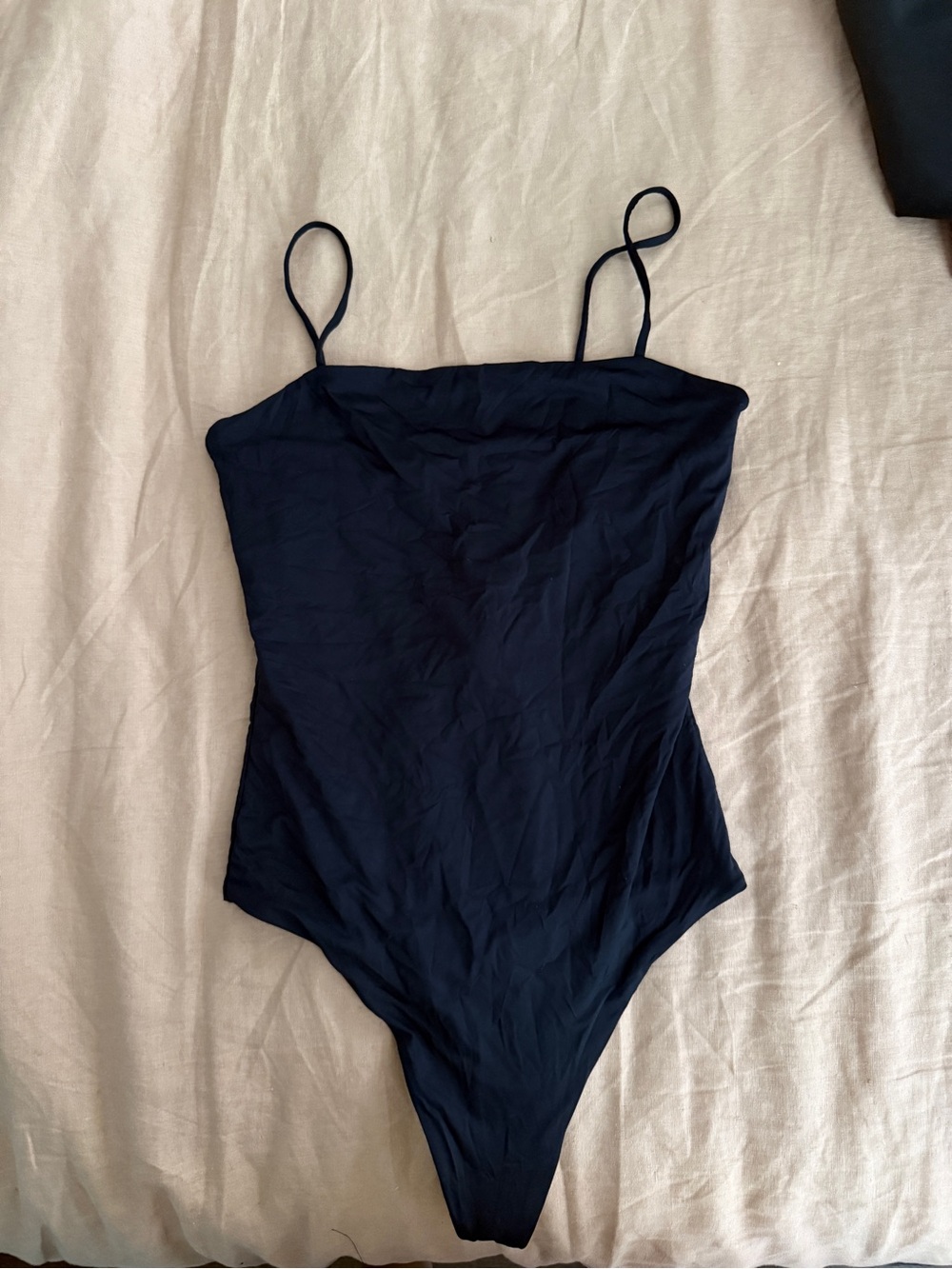 Wilfred Free black spagetti strap bodysuit